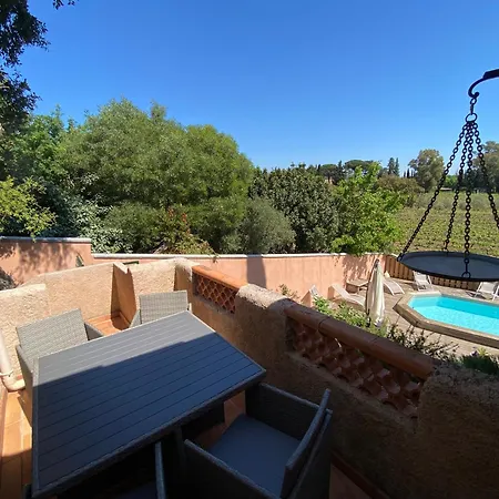Maison De Vue Sur Les Vignes, Piscine, Trampoline, Ping Pong Et Petanque Cogolin